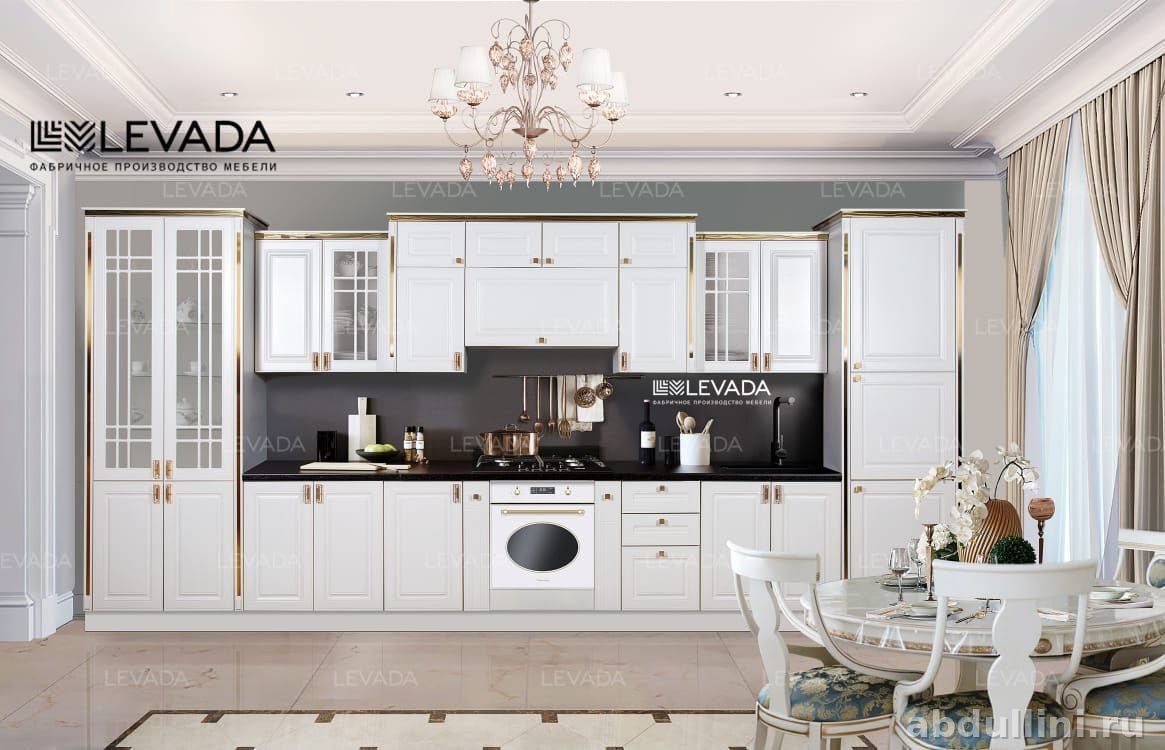 Кухня Милана белая с золотом: купить в Дагестане — купить в Дагестане