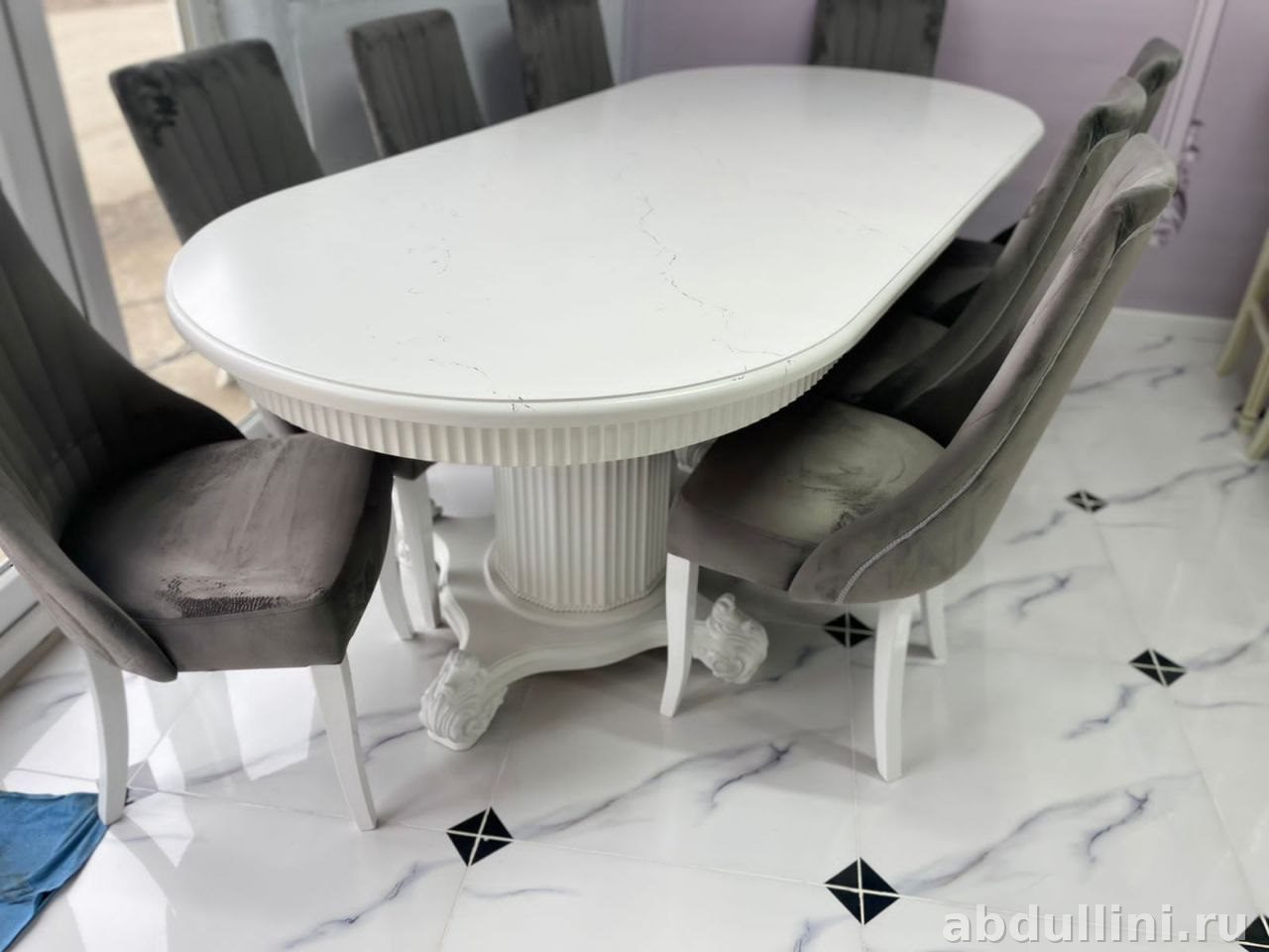 Купить обеденный стол 3815 с 6 стульями в Дагестане другой размер — купить в Дагестане — фото 1