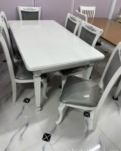 Обеденный стол Инфинити и стулья Роза — купить в Дагестане — купить в Дагестане — фото 1