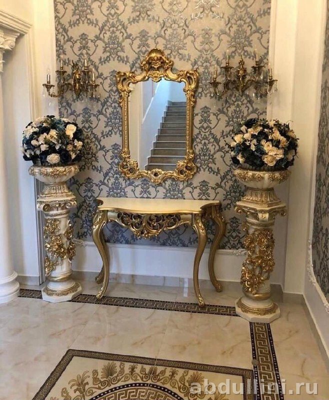 Комплект мебели 3963: консольный столик, зеркало, колонны — купить в Дагестане