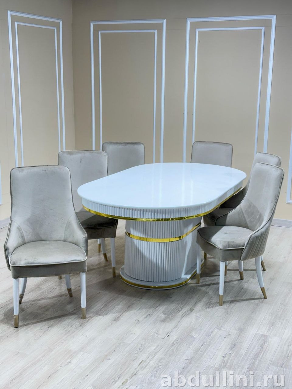 Обеденный стол Амелия с 6 стульями Милен в Дагестане — купить в Дагестане — фото 1