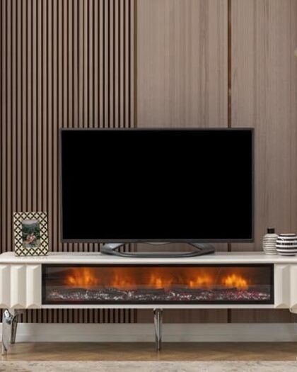 Тумба под телевизор Deniz с камином — купить в Дагестане с камином — купить в Дагестане