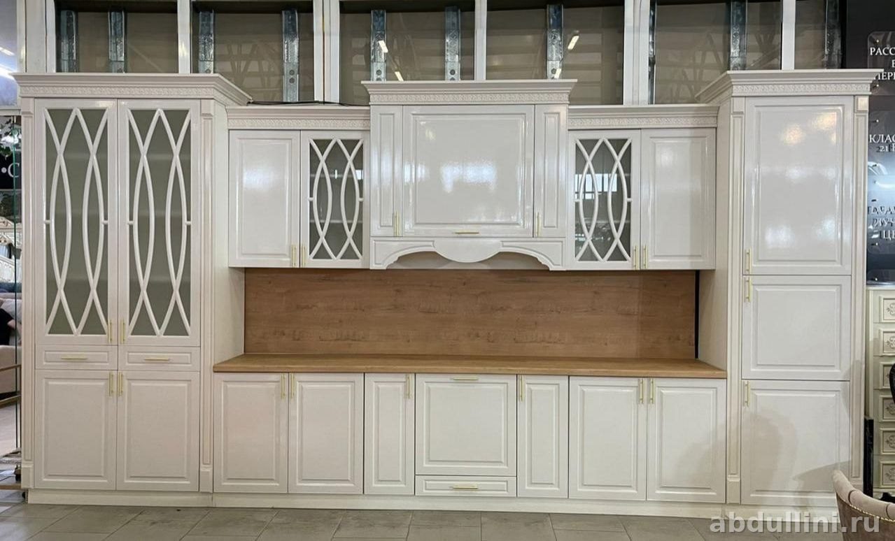 Кухня Магнолия белая глянцевая — купить в Дагестане размер 500 — купить в Дагестане