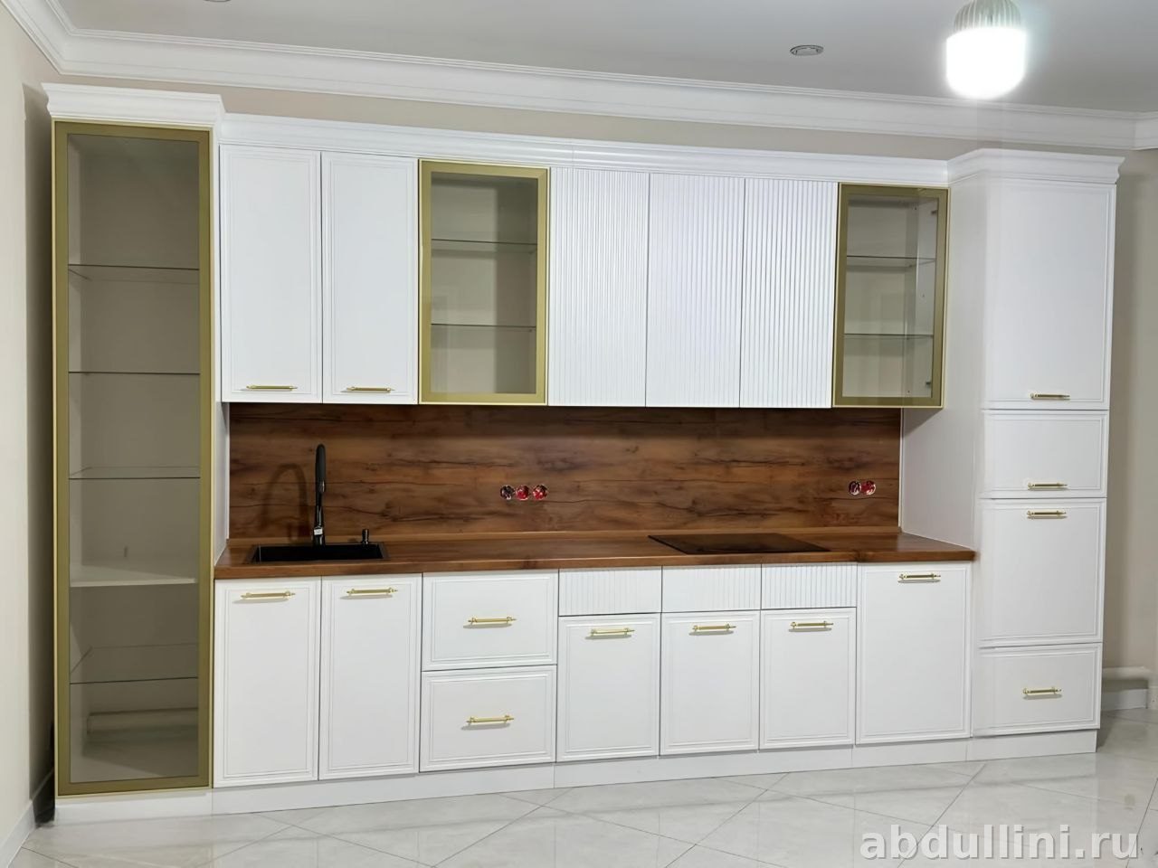 Кухня «Анжелика» 4м в золоте — купить в Дагестане цвет