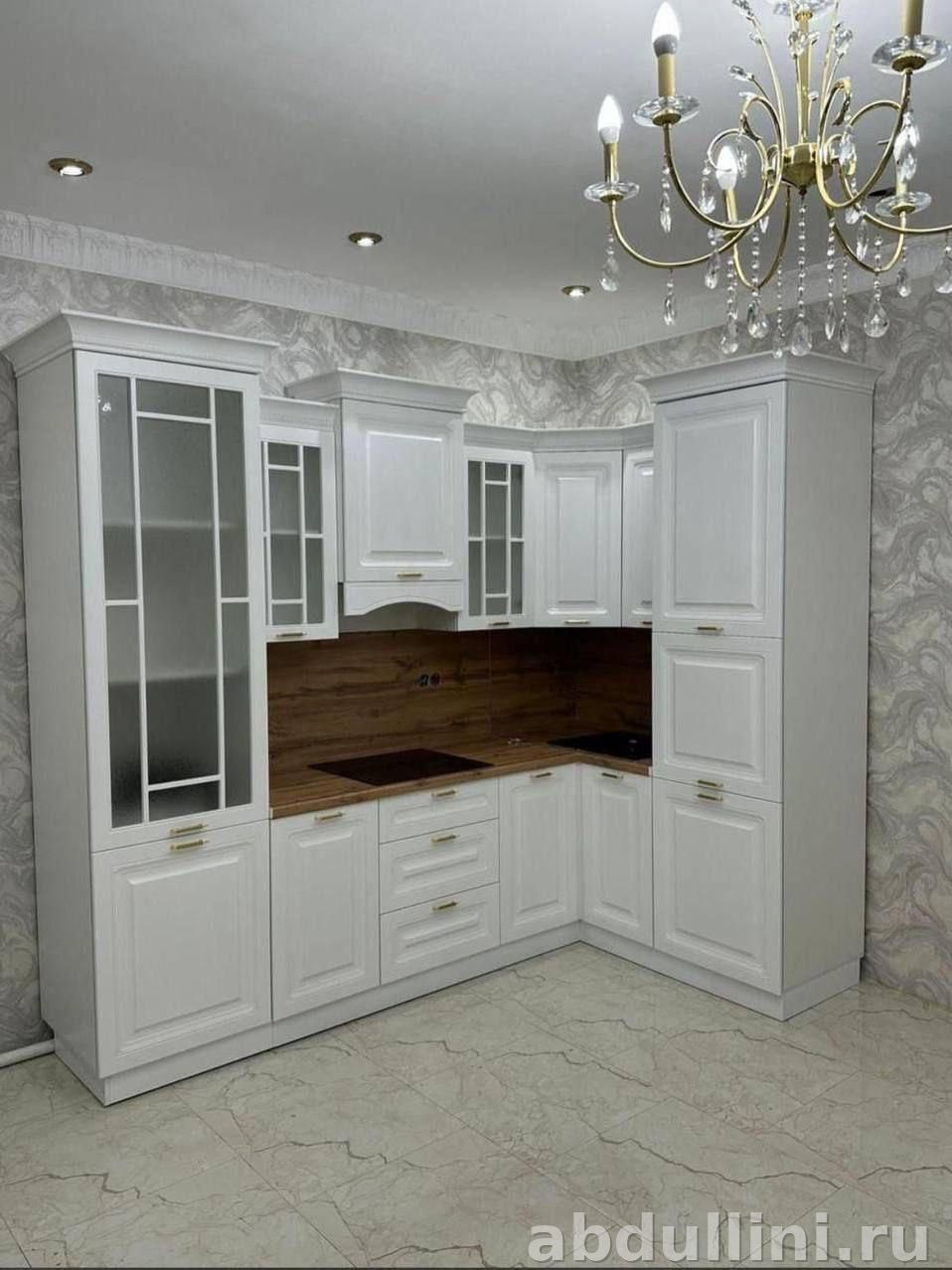 Кухня Амира — Белый кухонный гарнитур на заказ в Дагестане — купить в Дагестане
