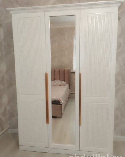 Шкаф Прада 3 дв белый — купить в Дагестане | Мебель от производителя — купить в Дагестане