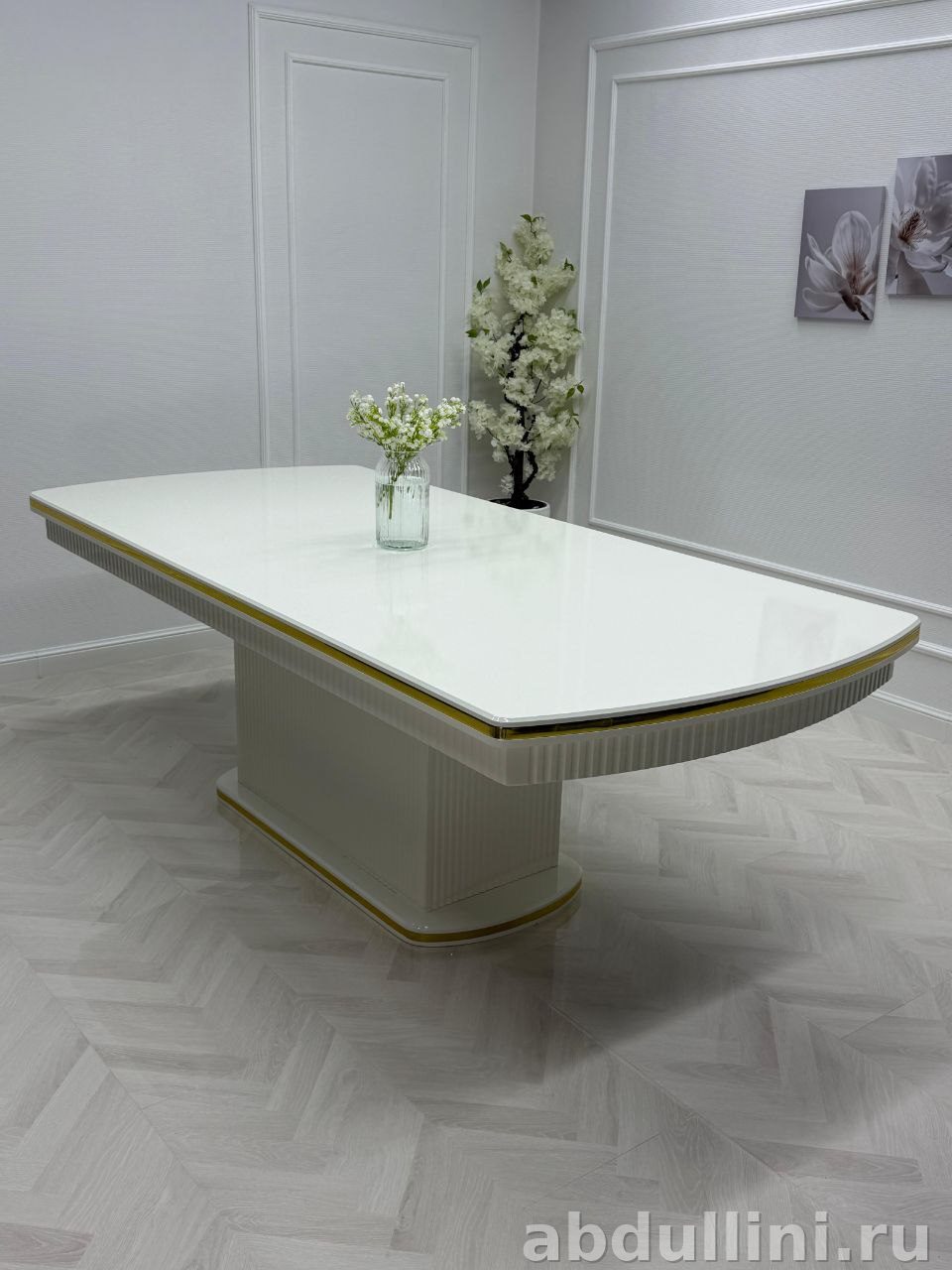 Стол Грация с золотой отделкой — купить в Дагестане другой размер — купить в Дагестане — фото 1