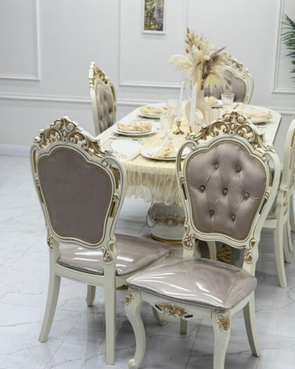 Стол «Голд» и стулья «Мини-Шейх» — мебель в стиле неоклассика другой размер — купить в Дагестане — фото 1