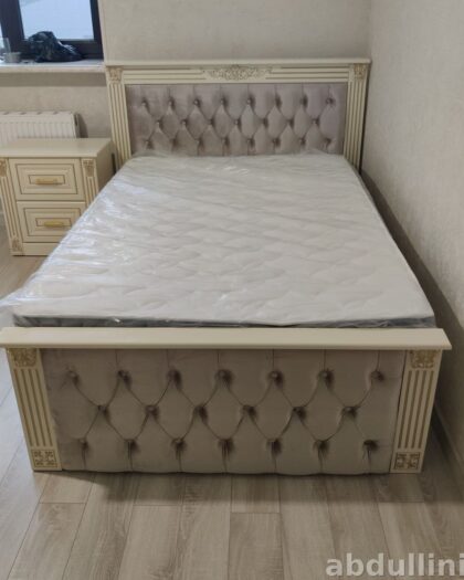 Кровать «Веста» с тумбочкой в стиле неоклассика — купить в Дагестане — купить в Дагестане