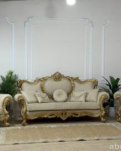 Комплект мебели Да Винчи: диван и 2 кресла в классическом стиле — купить в Дагестане — фото 1