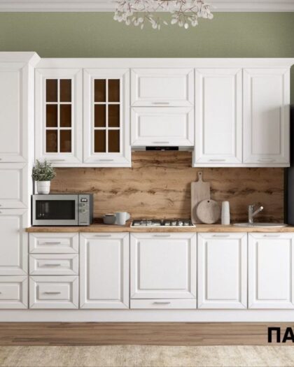 Кухня «Палермо» — белая кухня в стиле неоклассика в Дагестане — купить в Дагестане