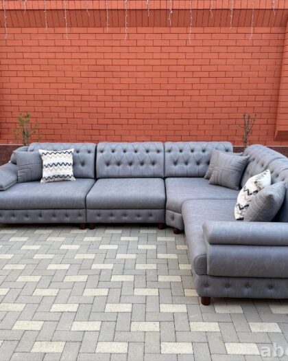 Угловой диван Новинка 2026 года — модульный, серый, в Дагестане — купить в Дагестане