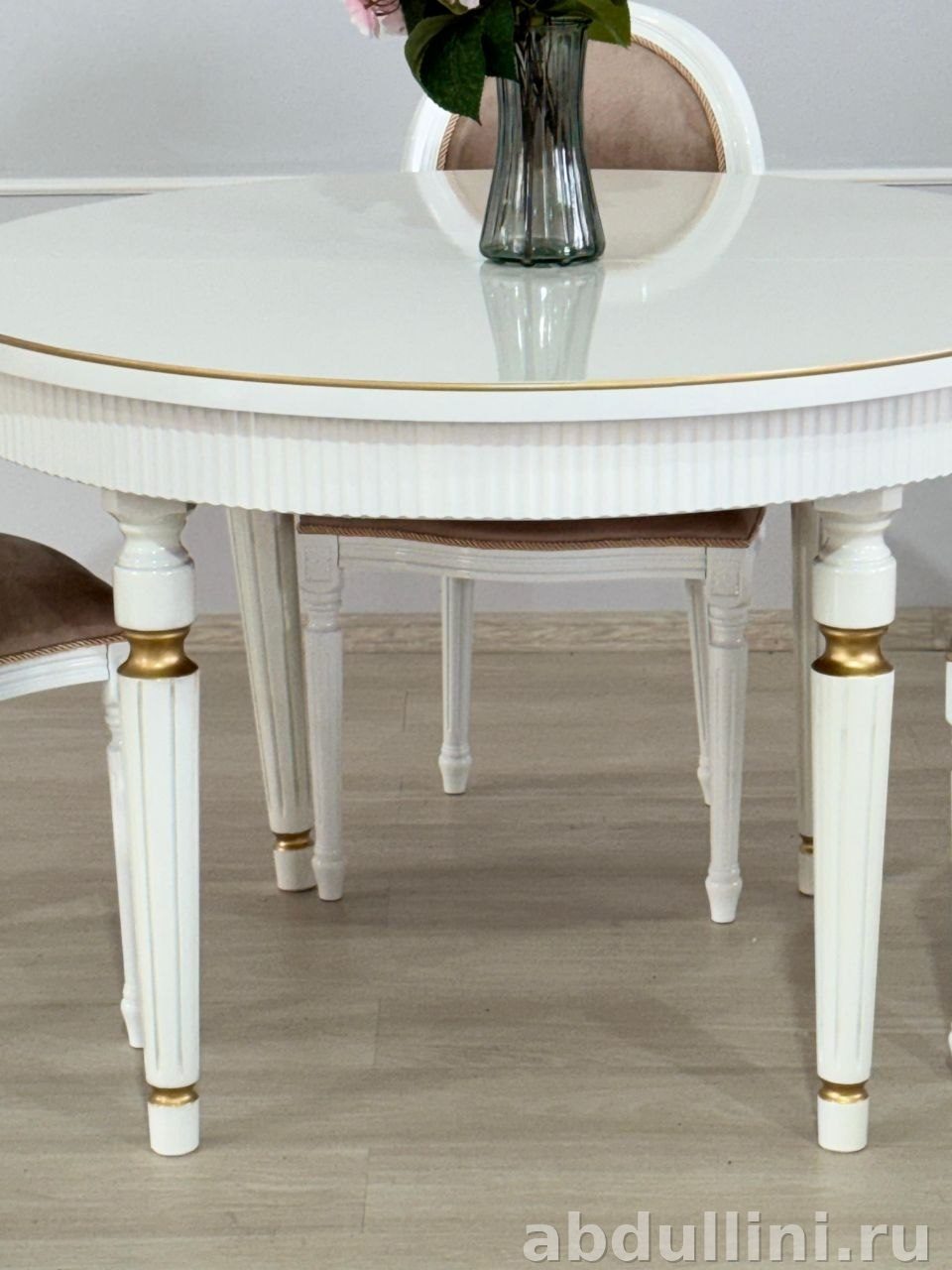 Круглый стол «Рифлёный» и стулья в Дагестане — купить в Дагестане