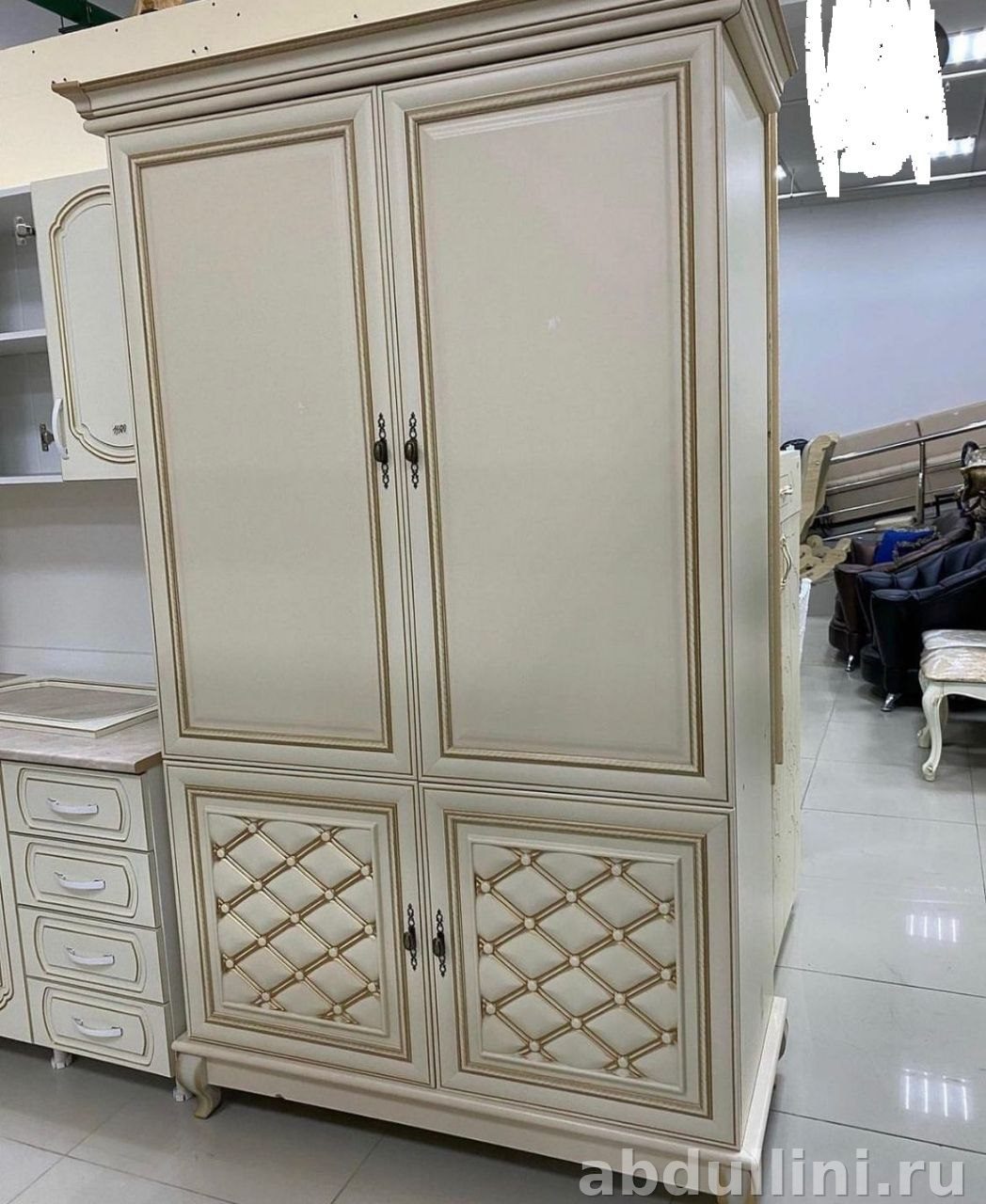 Шкаф Ванесса 2х ваниль — купить в Дагестане от производителя — купить в Дагестане — фото 1