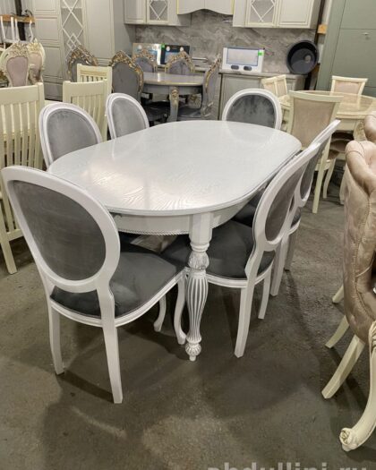 Обеденный стол с 6 стульями в стиле неоклассика — купить в Дагестане — купить в Дагестане