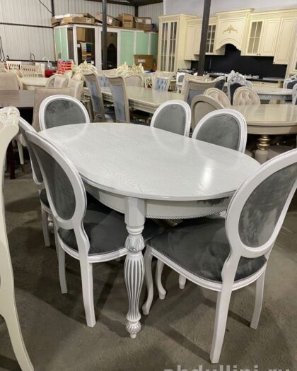 Стол раскладной 160/200 с 6 стульями в Дагестане — купить в Дагестане