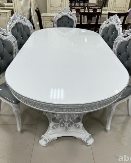 Купить стол барокко с шестью стульями в Дагестане другой размер — купить в Дагестане — фото 1