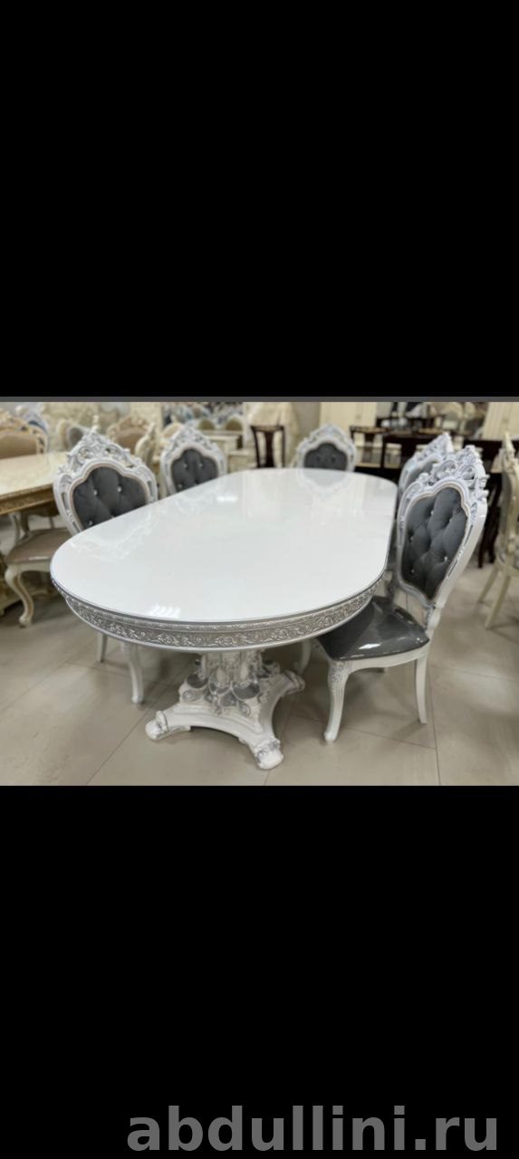 Купить стол барокко с шестью стульями в Дагестане другой размер — купить в Дагестане — фото 2