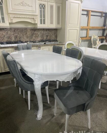 Раскладной стол 349 с 6 стульями — купить в Дагестане другой размер — купить в Дагестане