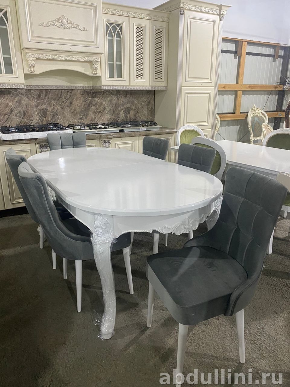 Раскладной стол 349 с 6 стульями — купить в Дагестане другой размер — купить в Дагестане