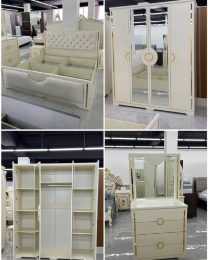 Спальня Элит Lux 421 — крем в золоте, Дагестан — купить в Дагестане