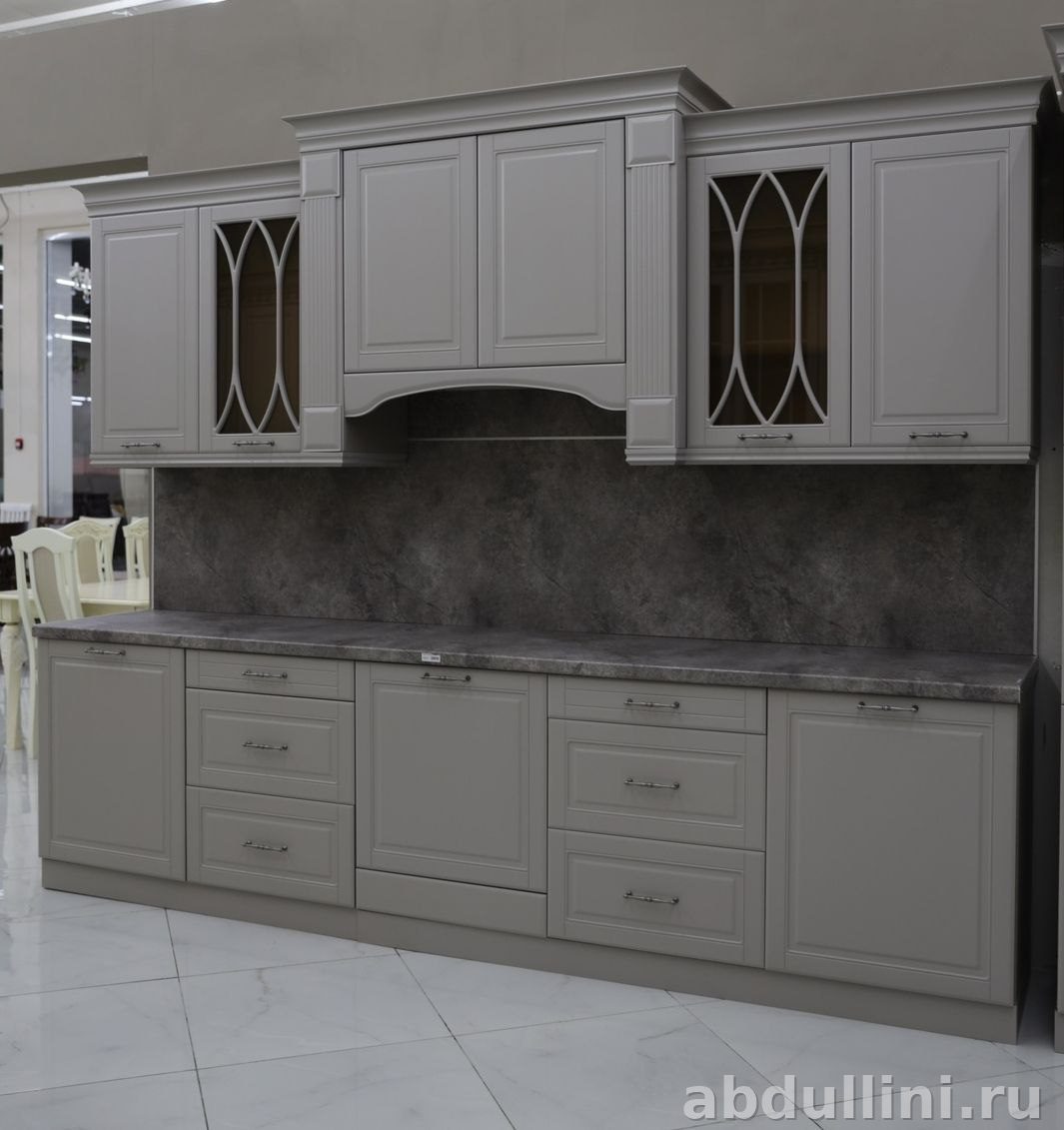 Кухонный гарнитур Риола 452 в сером цвете — купить в Дагестане — купить в Дагестане
