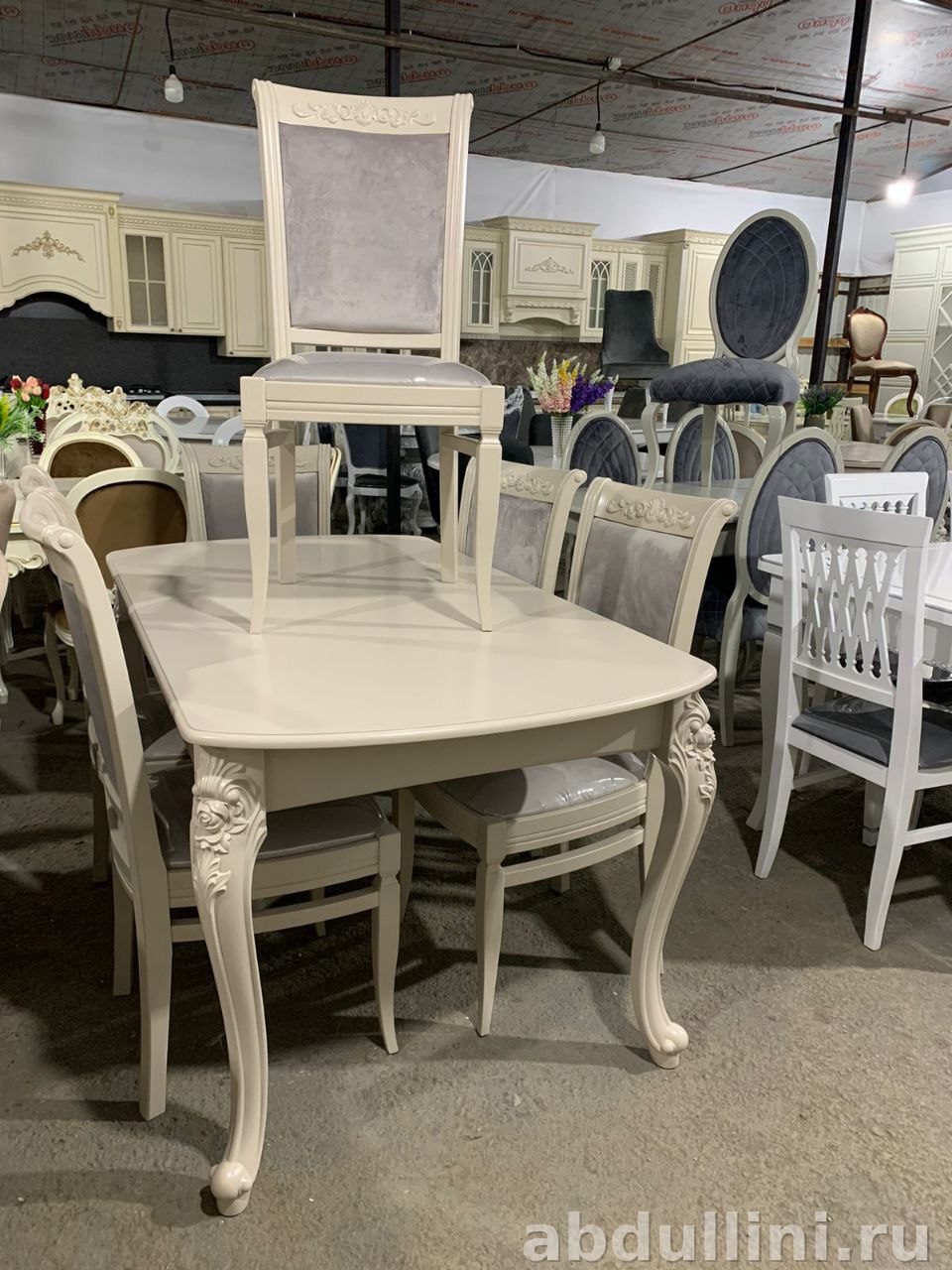 Обеденный стол 540 с 4 стульями — купить в Дагестане размер 160/200 — купить в Дагестане