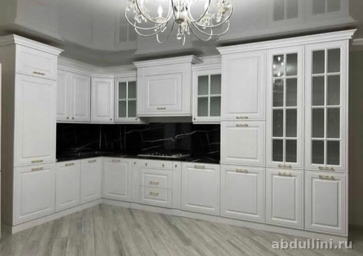 Кухонный гарнитур Гарвард 1 в Дагестане — белый матовый — купить в Дагестане