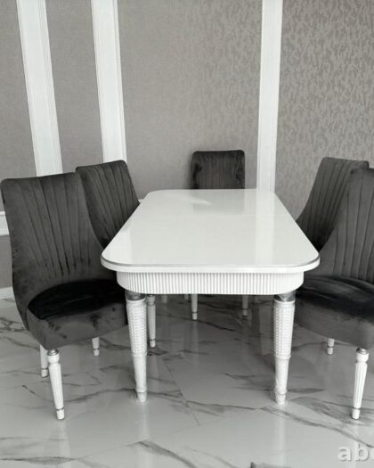 Раскладной стол 653 с 5 стульями — купить в Дагестане Размер 160/200 vs 200/240 — купить в Дагестане — фото 1