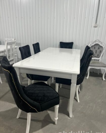 Стол раскладной 729 с 6 стульями в стиле неоклассика — купить в Дагестане