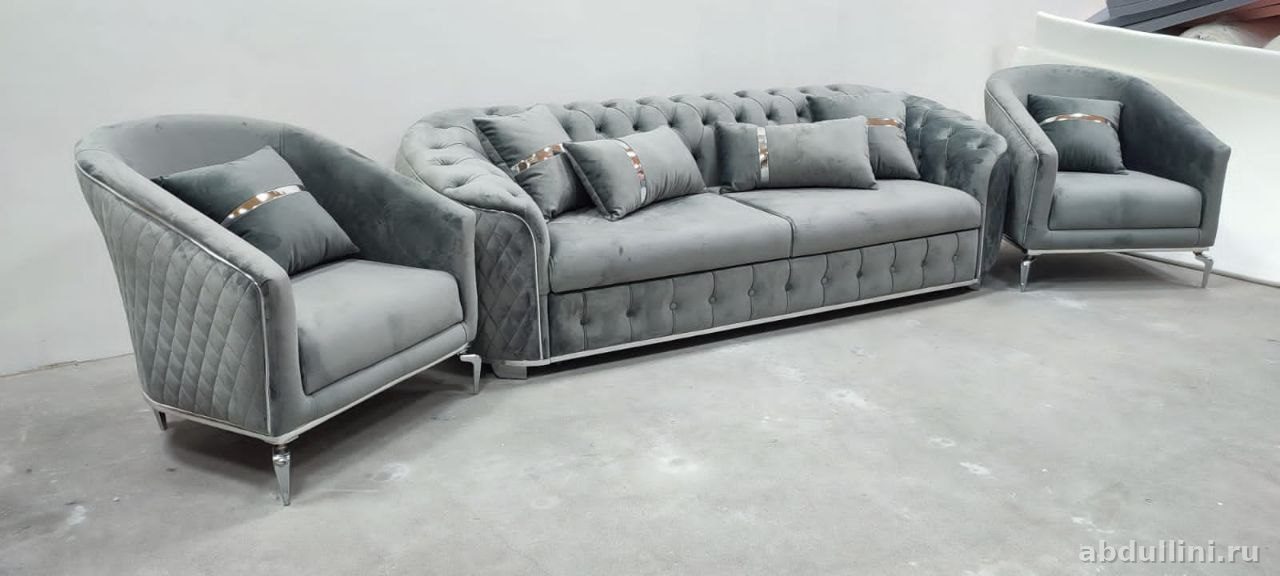 Диван 775 с выкатным механизмом и креслами купить в Дагестане
