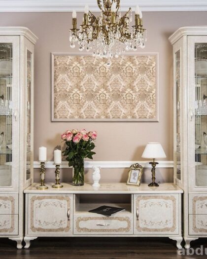 Мебель 784: витрины, тумба под ТВ в кремовом цвете купить в Дагестане другой размер — купить в Дагестане