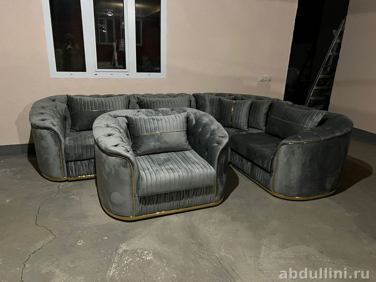 Мягкий угловой диван и кресло Берсен – купить в Дагестане с раскладным механизмом — купить в Дагестане — фото 2