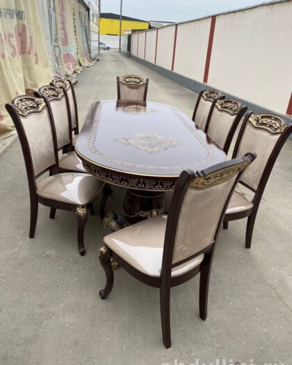 Обеденный стол 858 с 7 стульями — купить в Дагестане другой размер — купить в Дагестане — фото 1