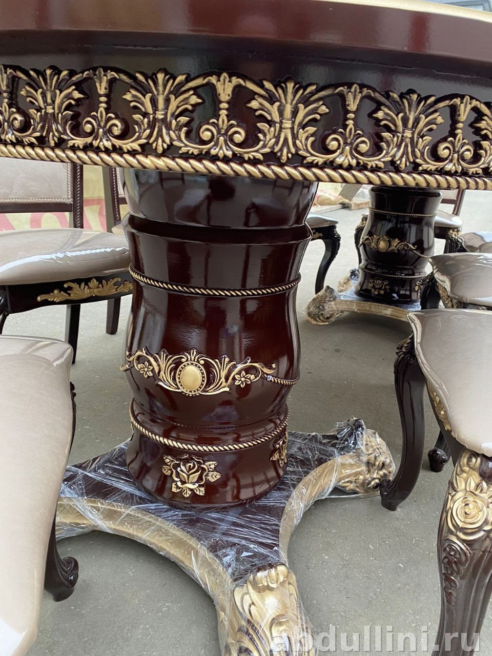 Обеденный стол 858 с 7 стульями — купить в Дагестане другой размер — купить в Дагестане — фото 3