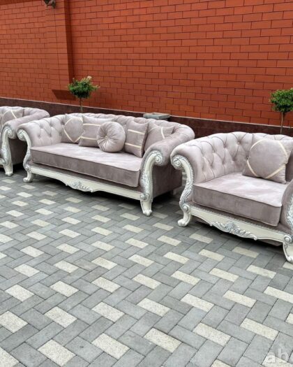 Диван Честер 877 с креслами в стиле барокко — купить в Дагестане — купить в Дагестане — фото 1