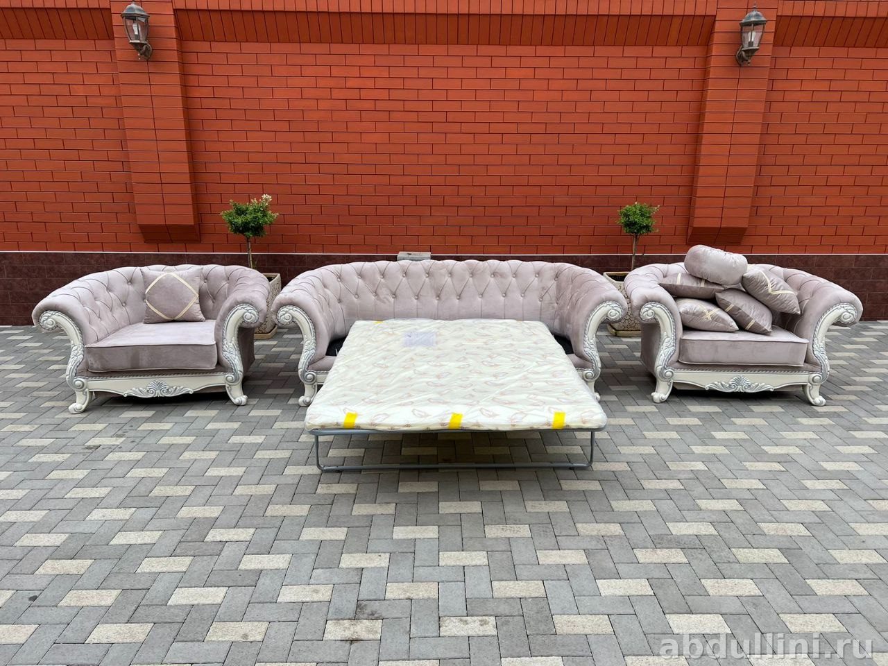 Диван Честер 877 с креслами в стиле барокко — купить в Дагестане — купить в Дагестане — фото 3