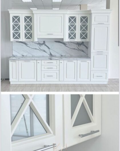 Кухонный гарнитур Римини белый матовый в Дагестане — купить в Дагестане