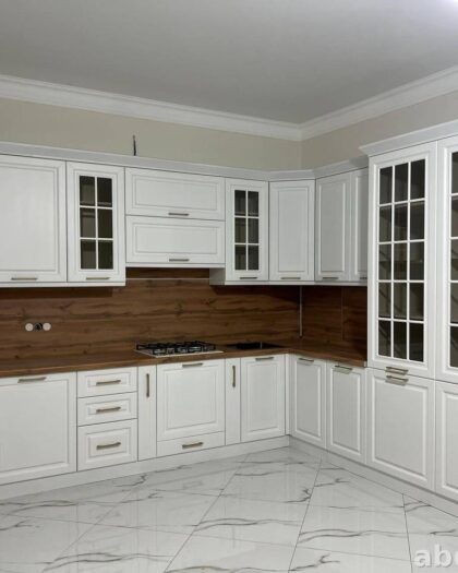 Кухня «Палермо» — белая кухня на заказ в Дагестане другой размер — купить в Дагестане