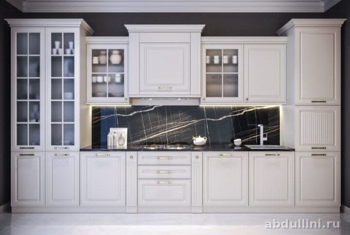 Кухонный гарнитур Гарвард 46 в белом матовом цвете другой размер — купить в Дагестане