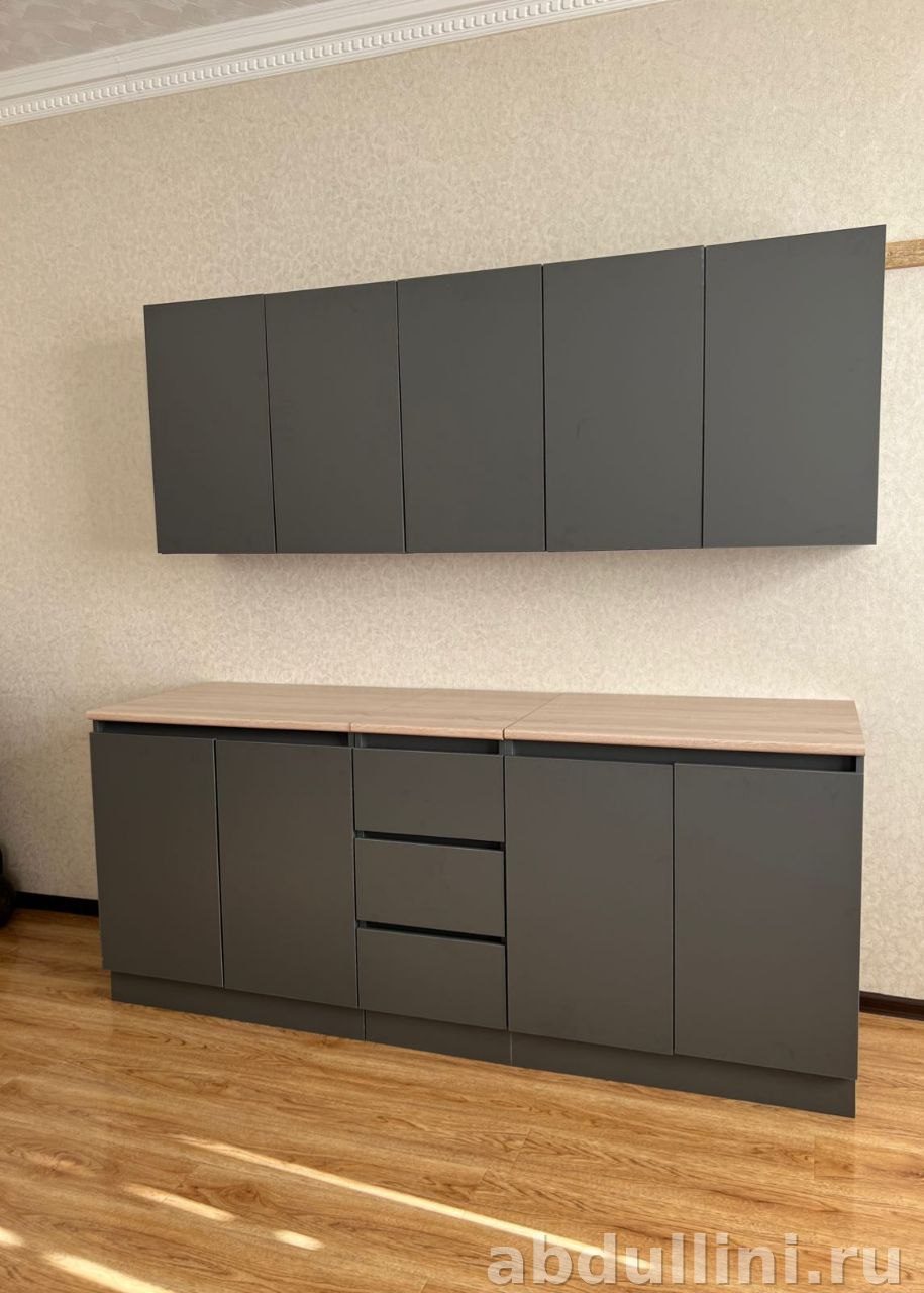 Кухня «Челси» графит — купить в Дагестане от производителя — купить в Дагестане — фото 1