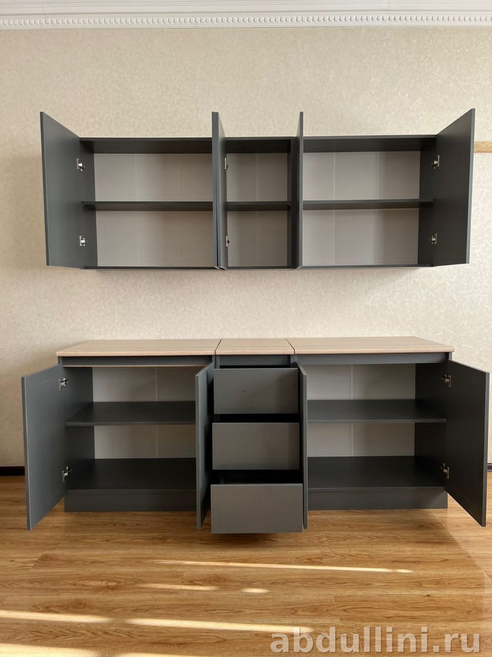 Кухня «Челси» графит — купить в Дагестане от производителя — купить в Дагестане — фото 2