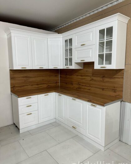 Кухня Палермо — белый гарнитур из МДФ и ЛДСП в Дагестане — купить в Дагестане — фото 1