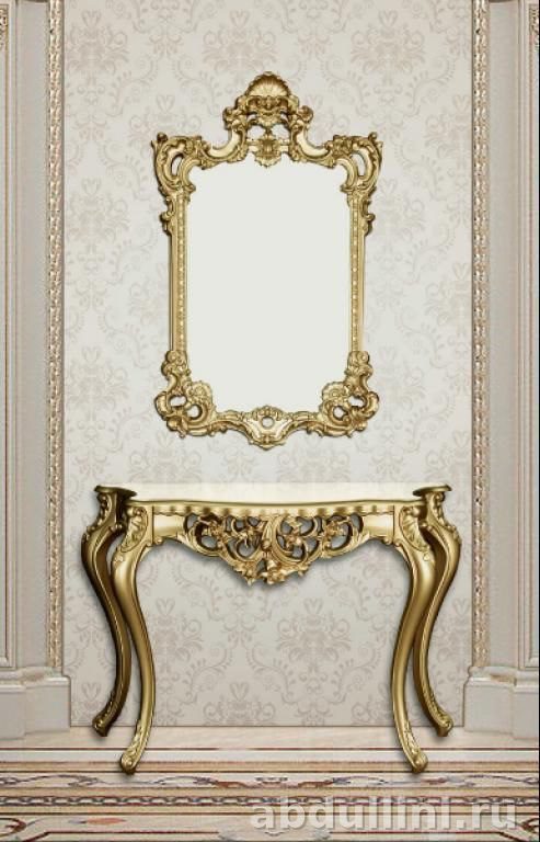 Консольный столик с зеркалом в стиле барокко — купить в Дагестане