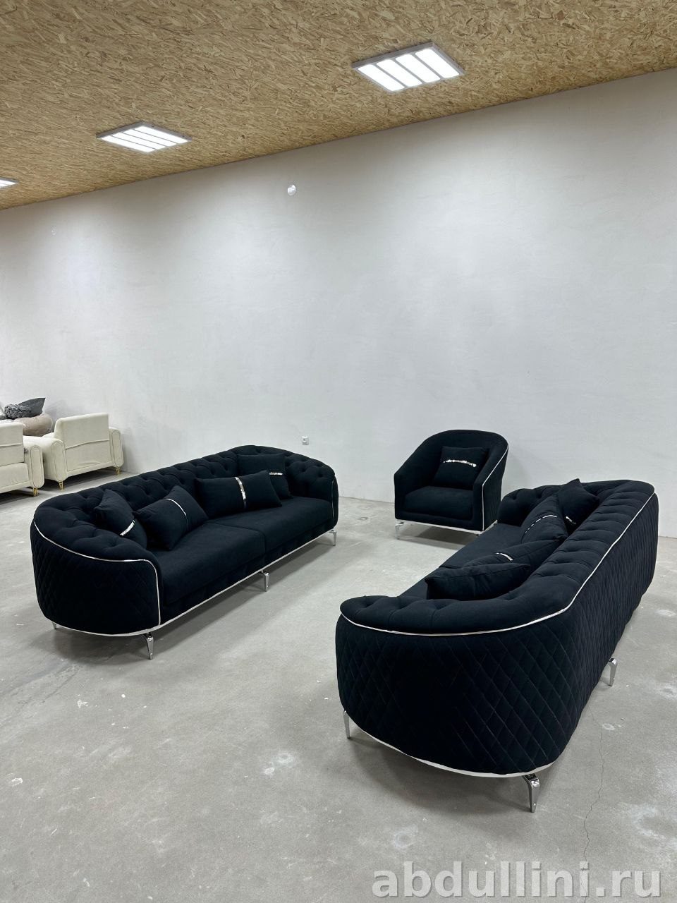 Комплект мебели Bellona: два дивана, кресло и подушки больше подушек — купить в Дагестане — фото 3