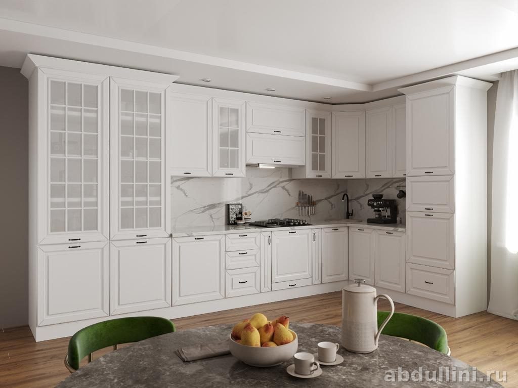 Кухонный гарнитур Палермо белый — купить в Дагестане другой размер — купить в Дагестане