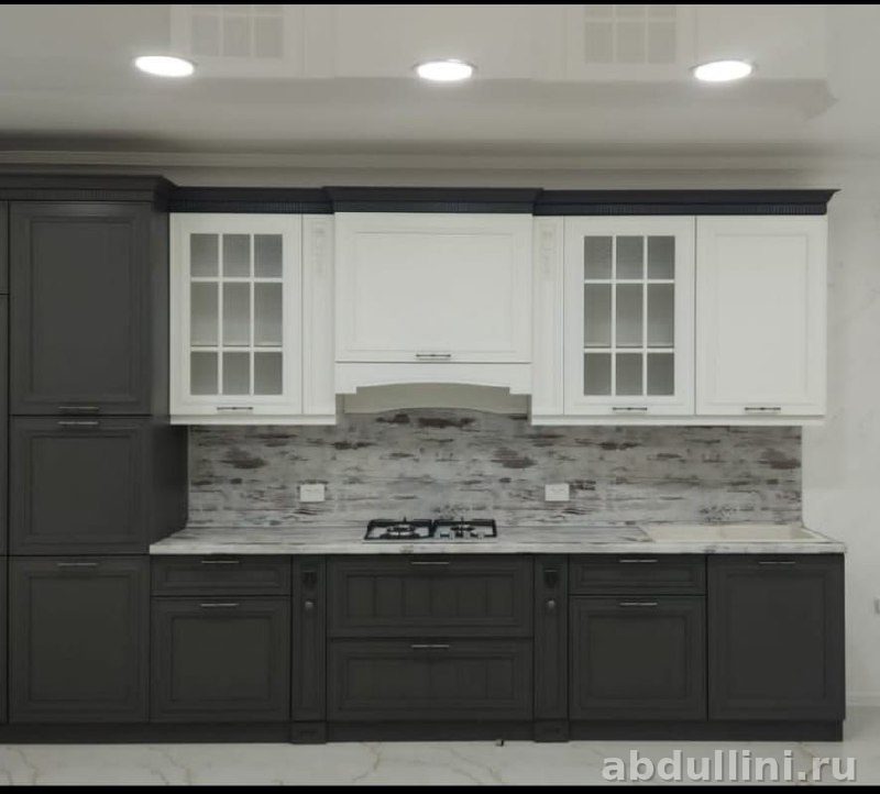 Кухня Берлин Гриджио бьянка 42 — мебель на заказ в Дагестане