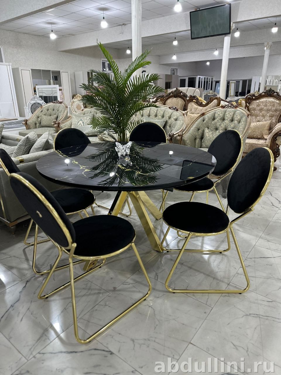 Комплект мебели INJI: стол и 6 стульев в Дагестане — купить в Дагестане — фото 1