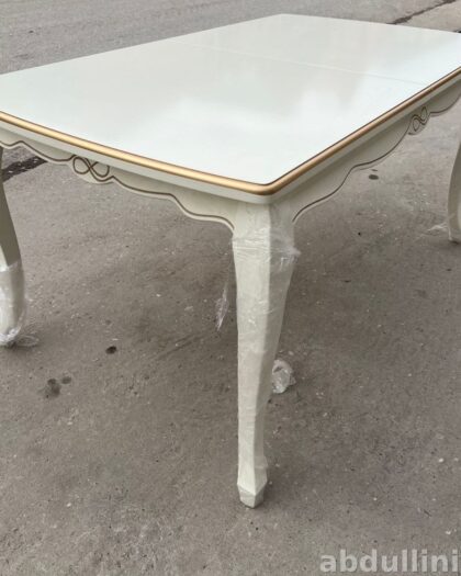 Стол раздвижной белый с глянцевой столешницей — мебель на заказ в Дагестане — купить в Дагестане — фото 1