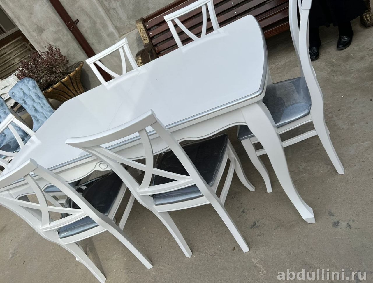 Стол раздвижной белый с глянцевой столешницей — мебель на заказ в Дагестане — купить в Дагестане — фото 2